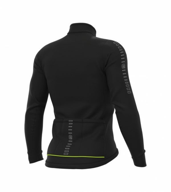 Solid Fondo Winter Jersey Black