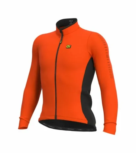 Solid Fondo Winter Jersey Orange