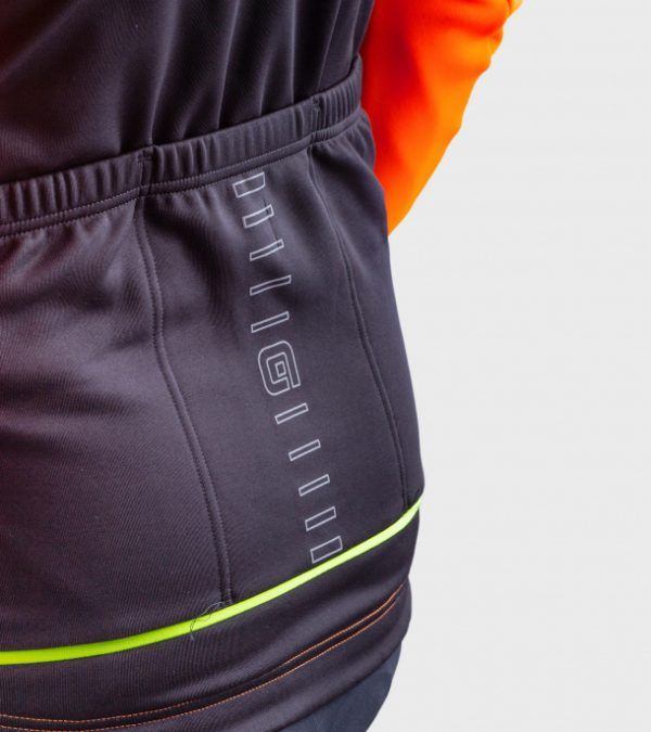 Solid Fondo Winter Jersey Orange