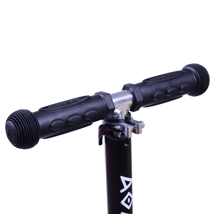 Πατίνι (Scooter) αναδιπλούμενο με φωτιζόμενη βάση και ροδάκια - Μαύρο