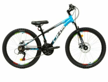 Ποδήλατο DHS TERRANA 24” 18 ταχύτητες και Μηχανικά Δισκόφρενα Μπλε