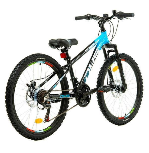Ποδήλατο DHS TERRANA 24” 18 ταχύτητες και Μηχανικά Δισκόφρενα Μπλε