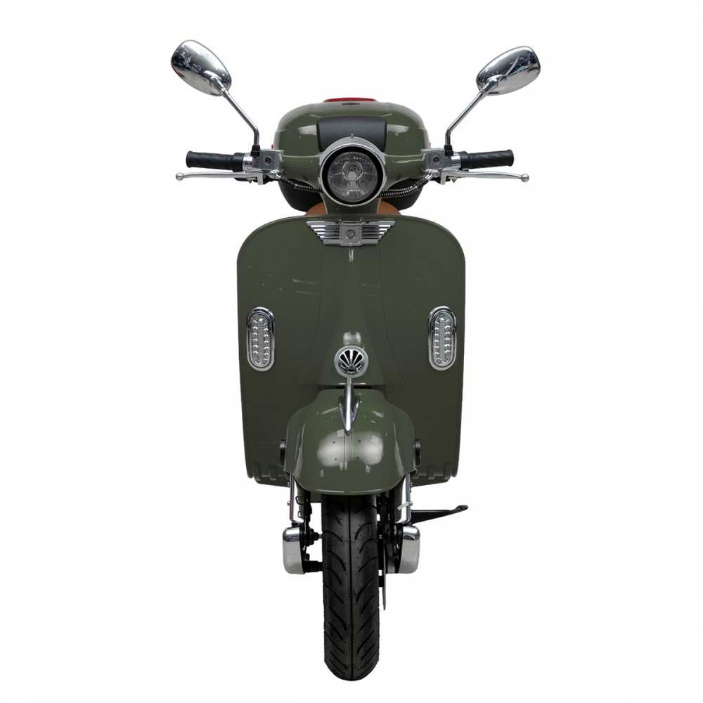 Ηλεκτρικό Μηχανάκι VINTAGE SCOOTER BOLOGNIA EV4000 Λαδί Γυαλιστερό 4500W