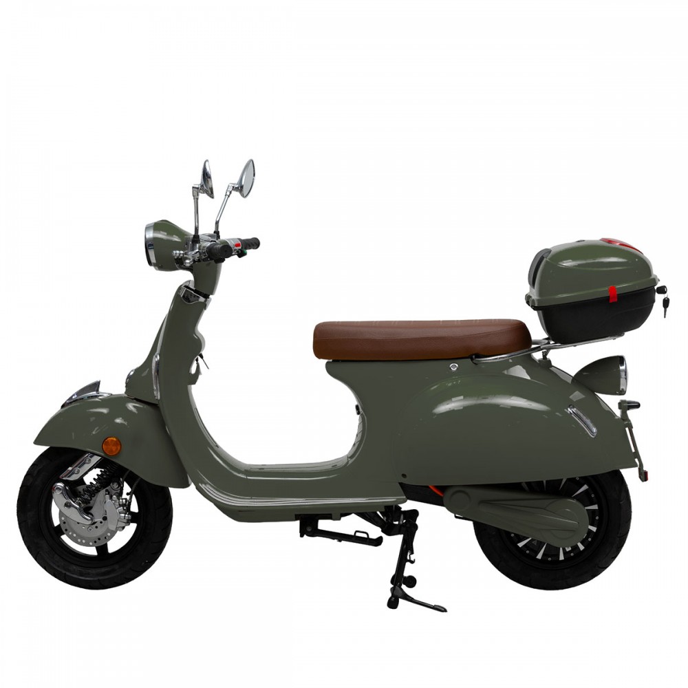 Ηλεκτρικό Μηχανάκι VINTAGE SCOOTER BOLOGNIA EV4000 Λαδί Γυαλιστερό 4500W