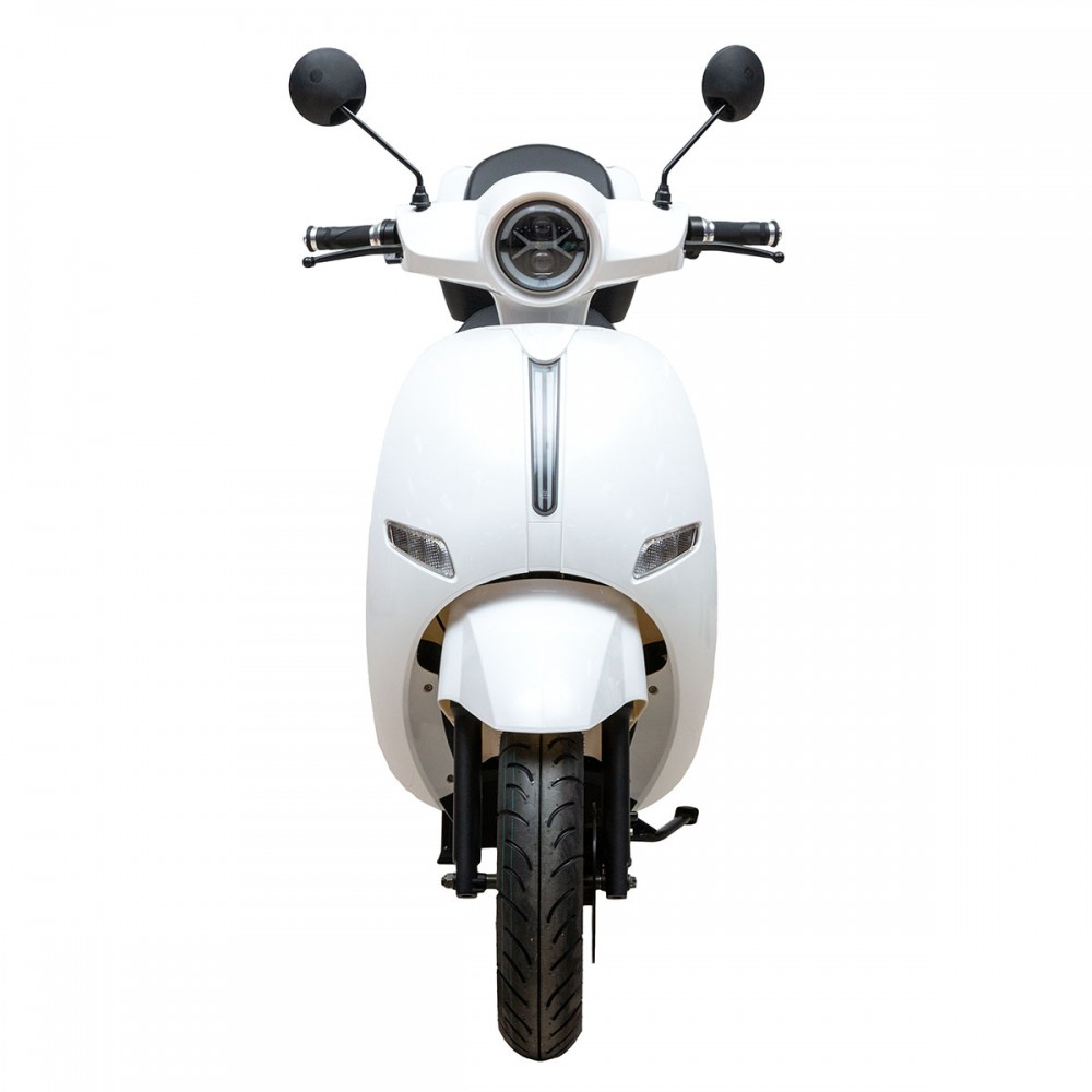 ΗΛΕΚΤΡΙΚΟ ΜΗΧΑΝΑΚΙ ELECTRIC SCOOTER URANUS 3000W ΛΕΥΚΟ ΜΕ ΔΙΠΛΗ ΜΠΑΤΑΡΙΑ