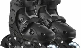 Αυξομειούμενα Ρόλερ Globber με Φως No 34-37 Μαύρο