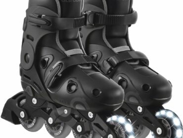 Αυξομειούμενα Ρόλερ Globber με Φως No 34-37 Μαύρο