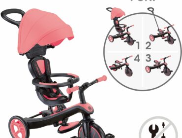 Τρίκυκλο Globber Trike Explorer 4 σε 1 Ροζ