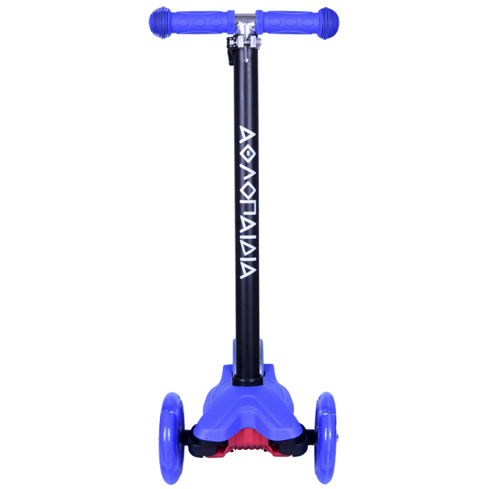 Πατίνι (Scooter) αναδιπλούμενο με φωτιζόμενη βάση και ροδάκια - Μπλε
