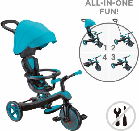Τρίκυκλο Globber Trike Explorer 4 σε 1 Γαλάζιο