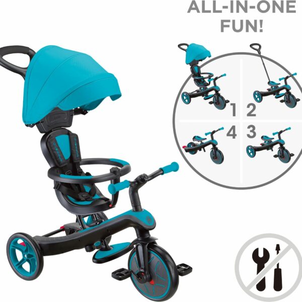 Τρίκυκλο Globber Trike Explorer 4 σε 1 Γαλάζιο