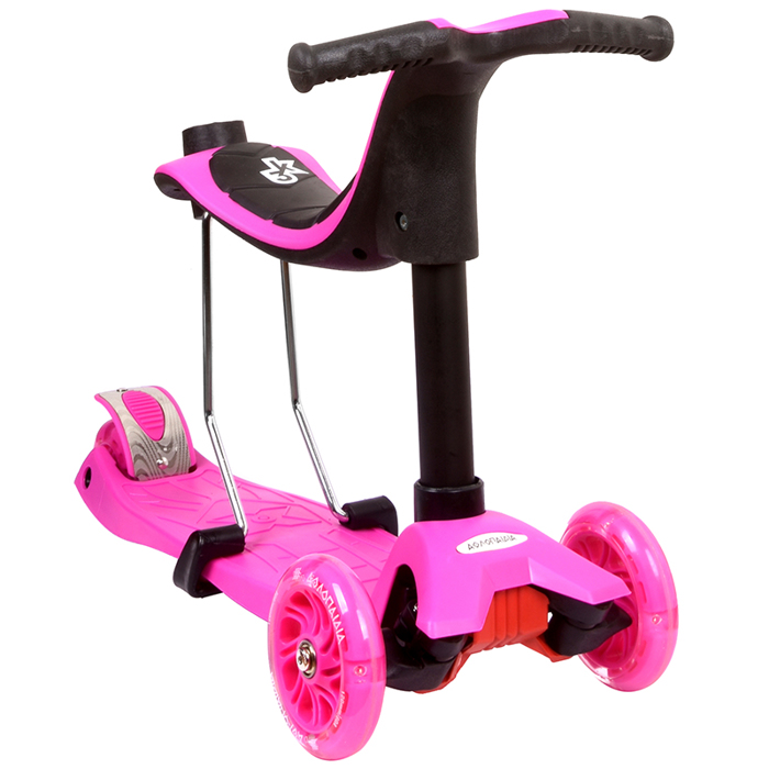 Αθλοπαιδιά Τρίροδο 3 σε 1 Πατίνι - Φούξια