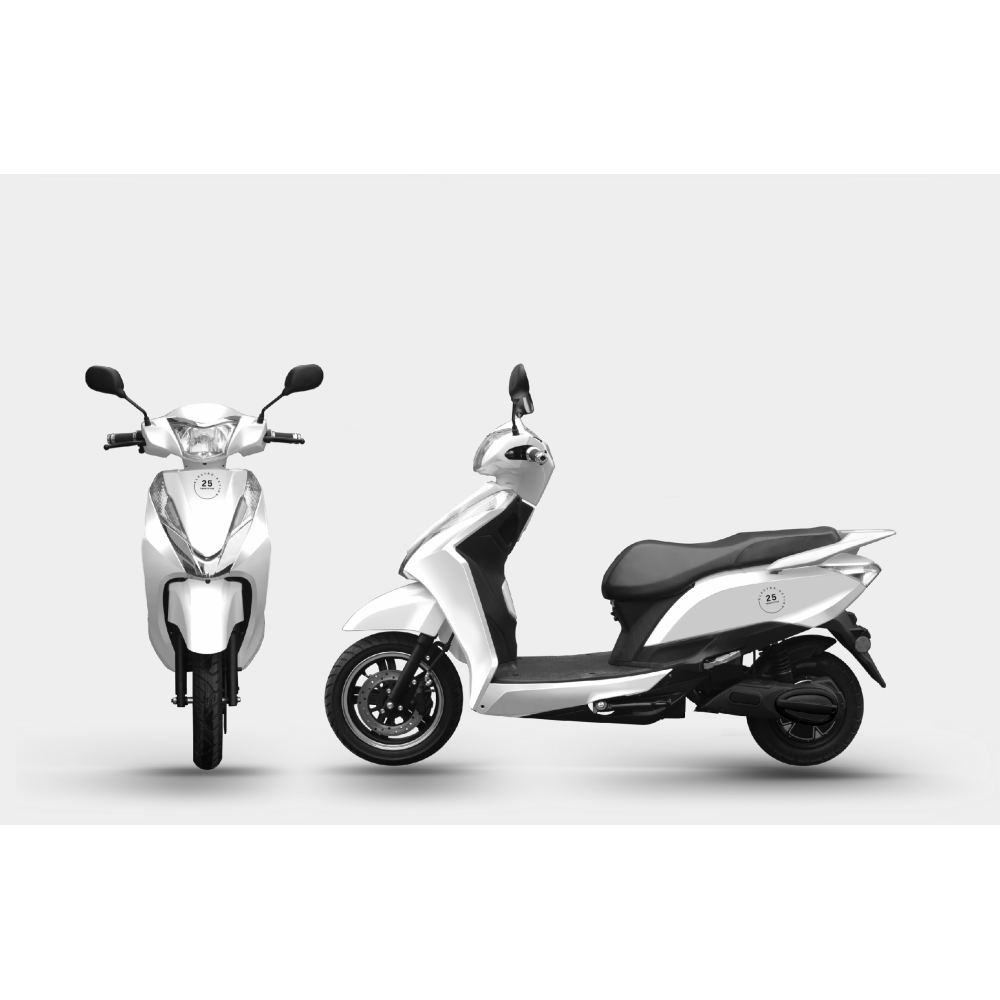 ΗΛΕΚΤΡΙΚΟ SCOOTER ΔΙΚΥΚΛΟ ΧΩΡΙΣ ΔΙΠΛΩΜΑ ΛΕΥΚΟ ELECTRO-ACTION 25