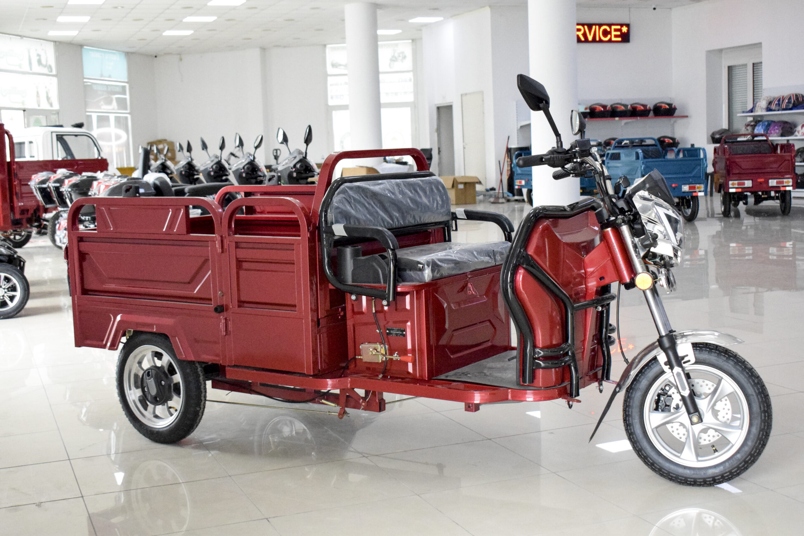 ΗΛΕΚΤΡΙΚΟ ΤΡΙΚΥΚΛΟ ΜΕ ΚΑΡΟΤΣΑ LUKAI CARGO ΚΟΚΚΙΝΟ