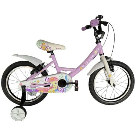 Παιδικό ποδήλατο 14 " Style Mermaid Μωβ - Άσπρο