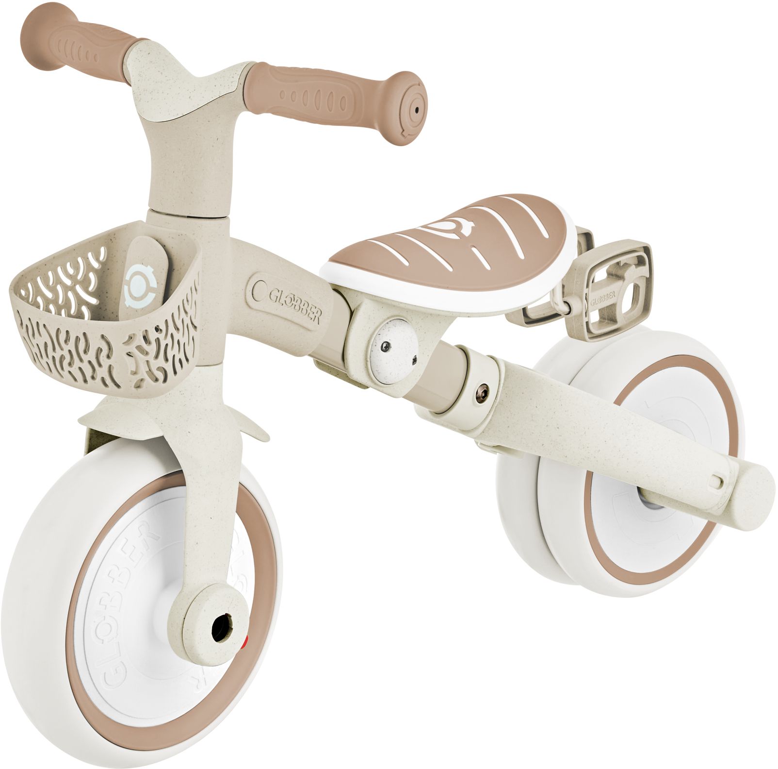 Globber Τρίκυκλο Ποδήλατο εκμάθησης Trike 3 σε1 Plus Eco Μπεζ