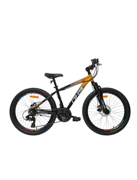 Bike-Bros.gr - Ποδήλατα | Ανταλλακτικά ποδηλάτων | Αξεσουάρ 22 Ποδήλατο DHS TERRANA 24” 18 ταχύτητες και Μηχανικά Δισκόφρενα Πορτοκαλί