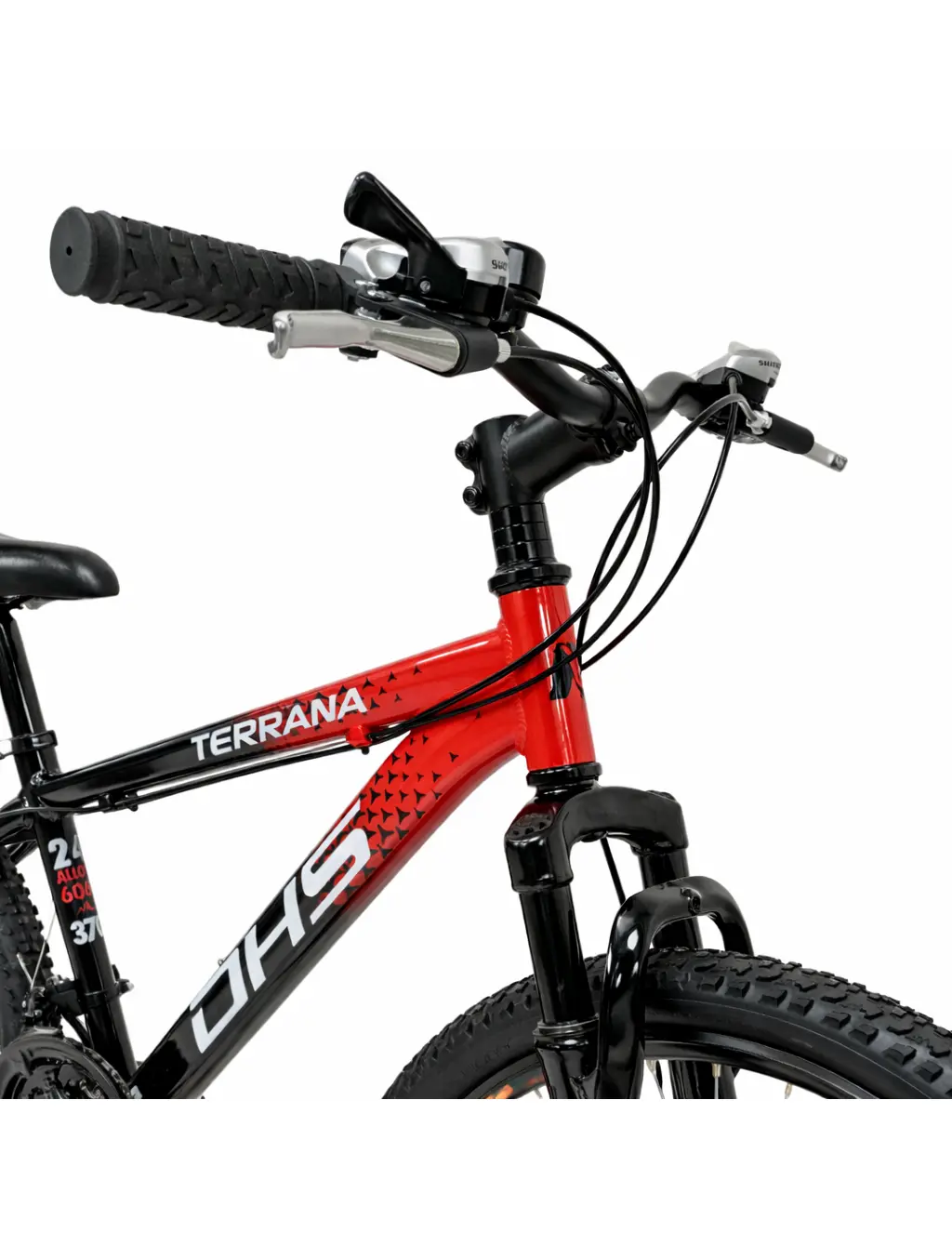 Ποδήλατο DHS TERRANA 24” 18 ταχύτητες και Μηχανικά Δισκόφρενα Κόκκινο 5 Ποδήλατο DHS TERRANA 24” 18 ταχύτητες και Μηχανικά Δισκόφρενα Κόκκινο - Image 5